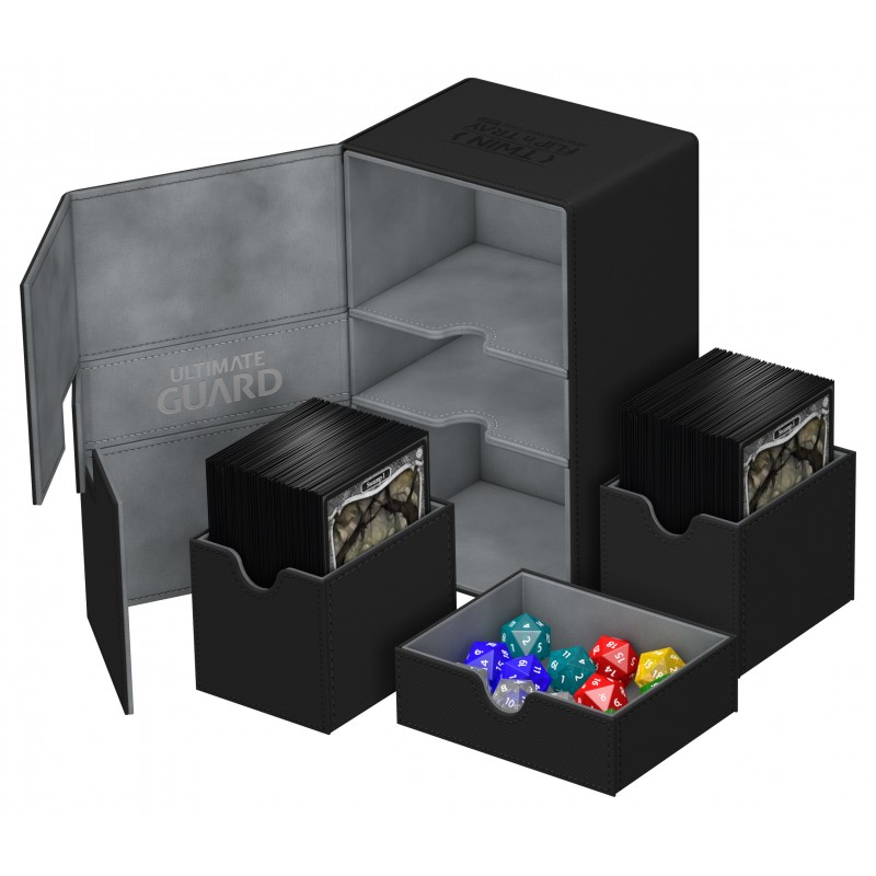 Ultimate Guard Twin Flip'n'Tray™ 160Card Deck Box, Black